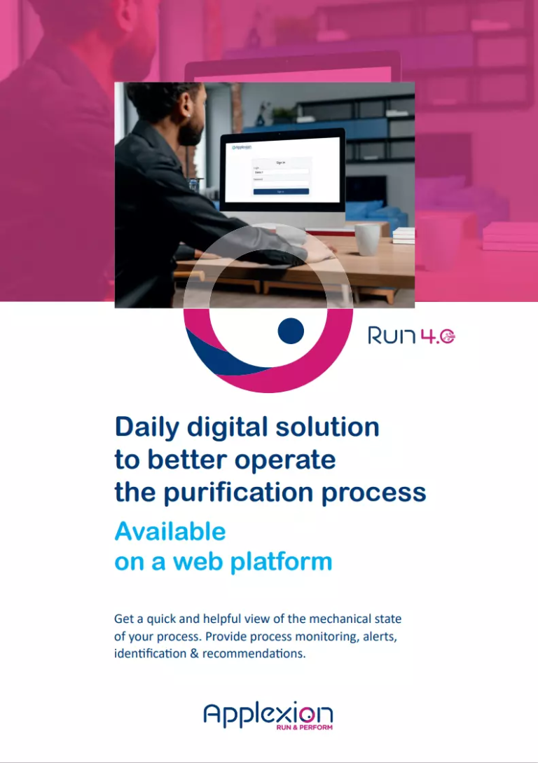 Daily digital solution to better operate the purification process